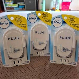(3) New Febreze Plug-In Scented Oil Warmer - White